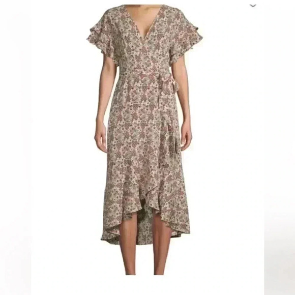 NWT Max Studio Floral MIDI Wrap dress